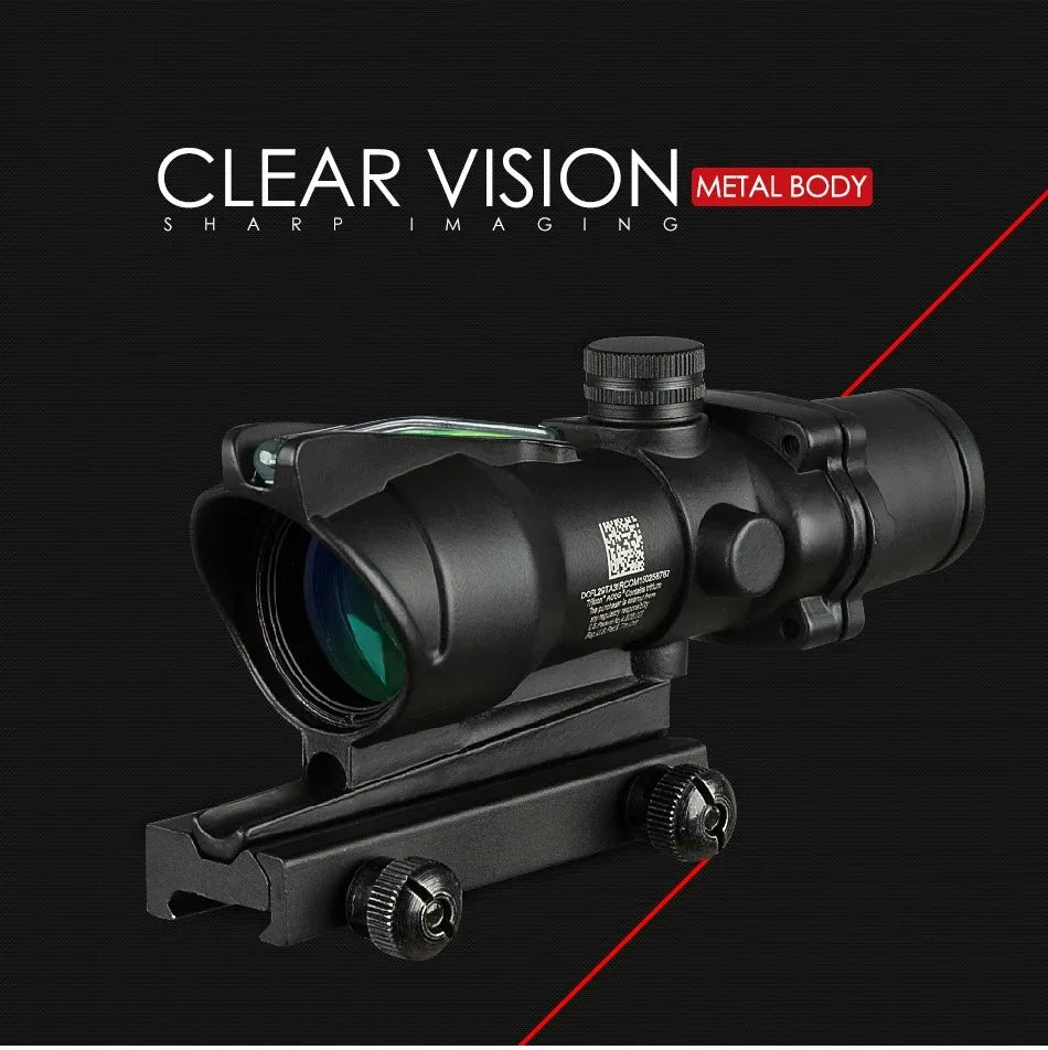 Tactical Hunting Riflescope - Red Dot Illuminated Optical Sight