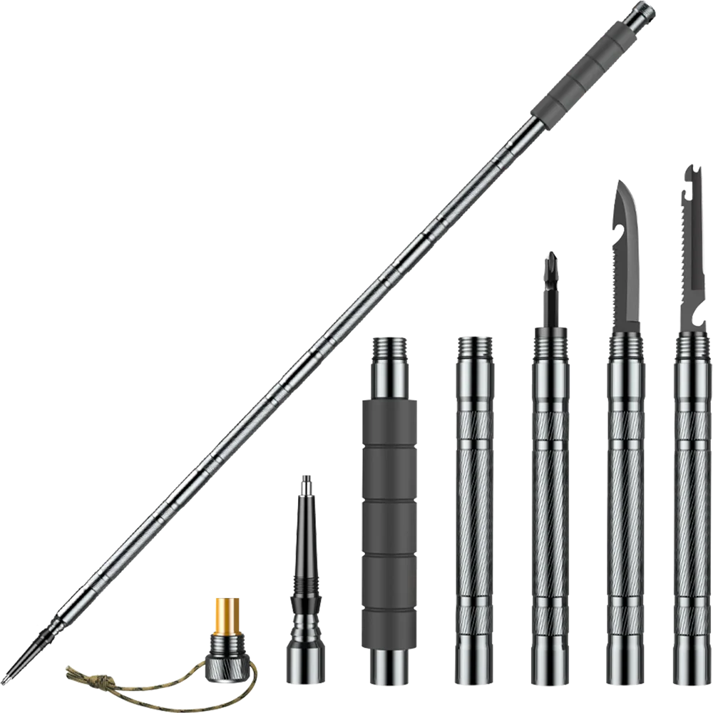 Multifunction Trekking Poles - Collapsible, Lightweight