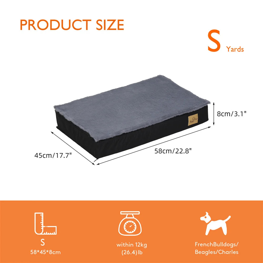 Large Waterproof Orthopedic Pet Mattress - with Removable Washable,Cover