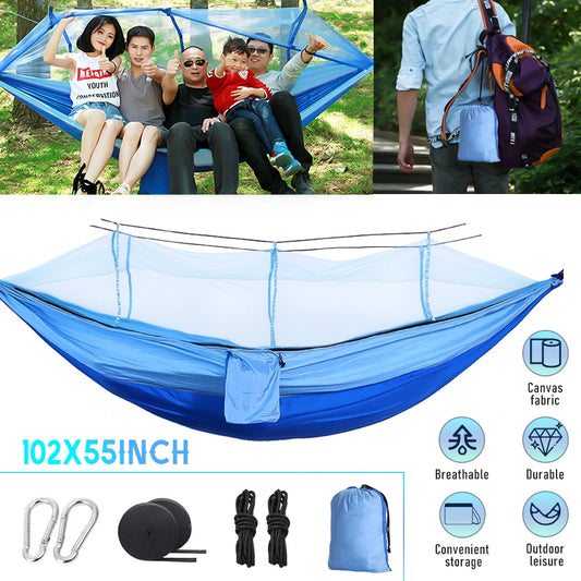 Quick-Opening Outdoor Camping Sleeping Hammock - Mosquito Net