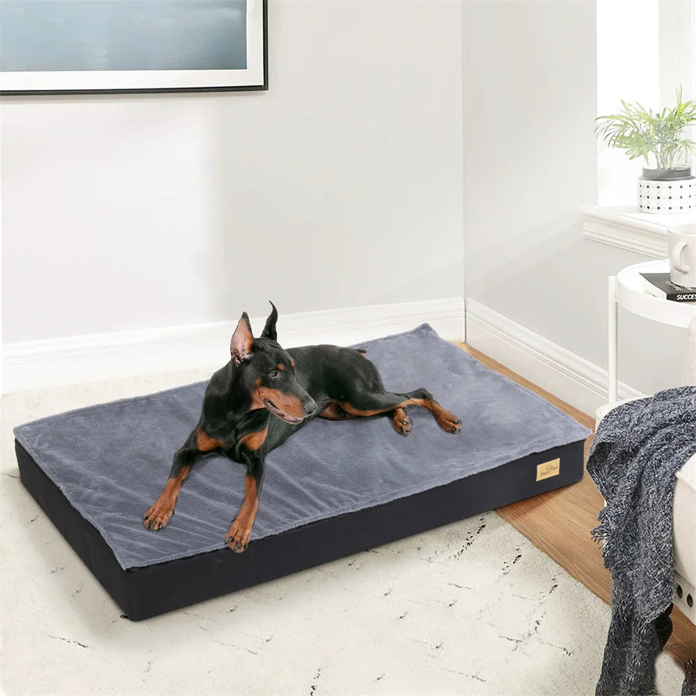Large Waterproof Orthopedic Pet Mattress - with Removable Washable,Cover