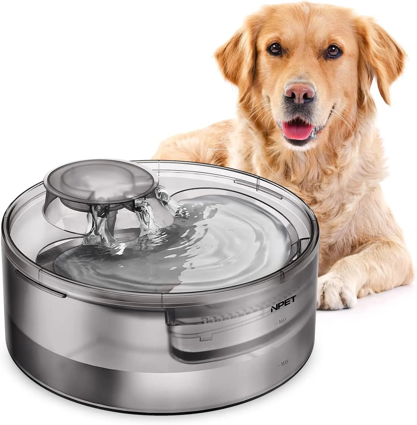 Large Automatic Pet Water Fountain, 170oz/1.3Gallon/5L