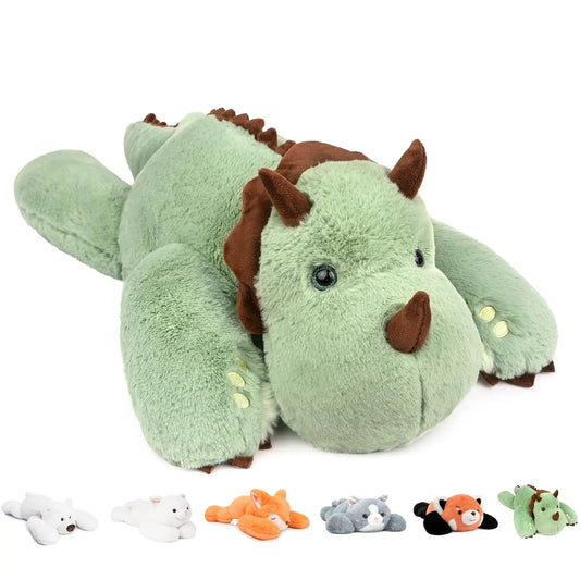 Stuffed Plush Dinosaur Toy - 3.3 Pound Weighted