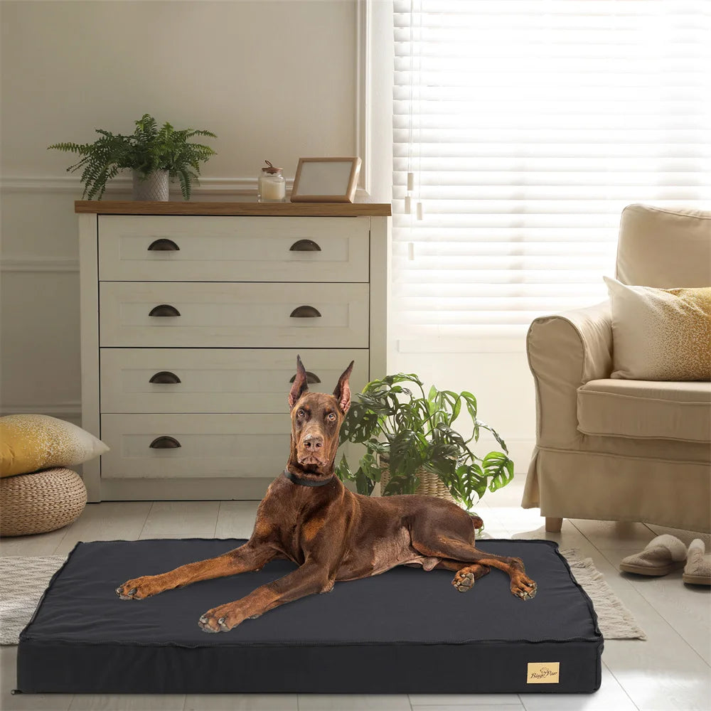 Large Waterproof Orthopedic Pet Mattress - with Removable Washable,Cover