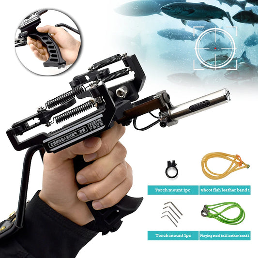 Outdoor Fishing/Hunting Slingshot + Arrow Rest