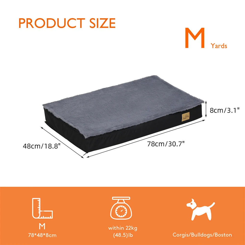 Large Waterproof Orthopedic Pet Mattress - with Removable Washable,Cover