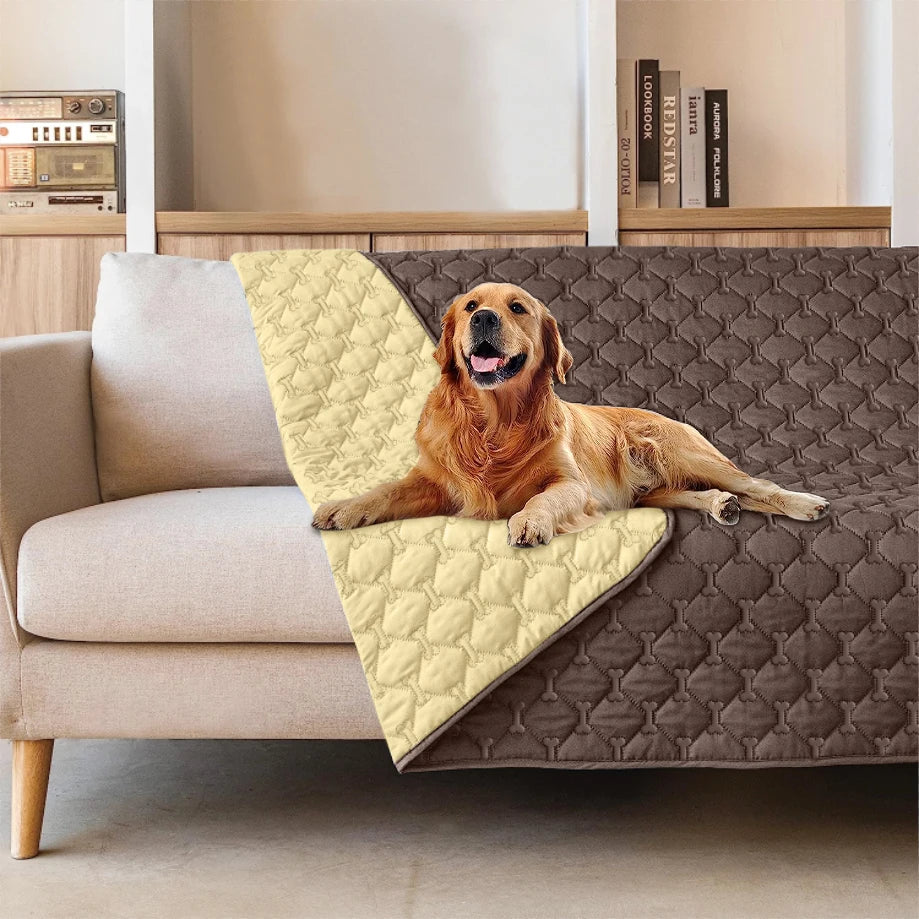 Extra Large, Reversible, 100% Waterproof Pet Blanket / Bed