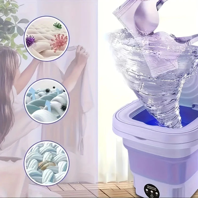 8L Portable Washing Machine with Spin Dryer