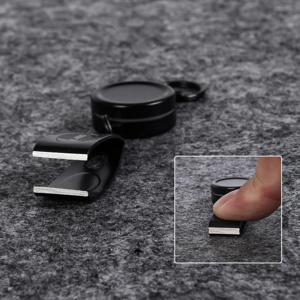 Fly Fishing Net Release Clip - Magnetic with Coiled Lanyard