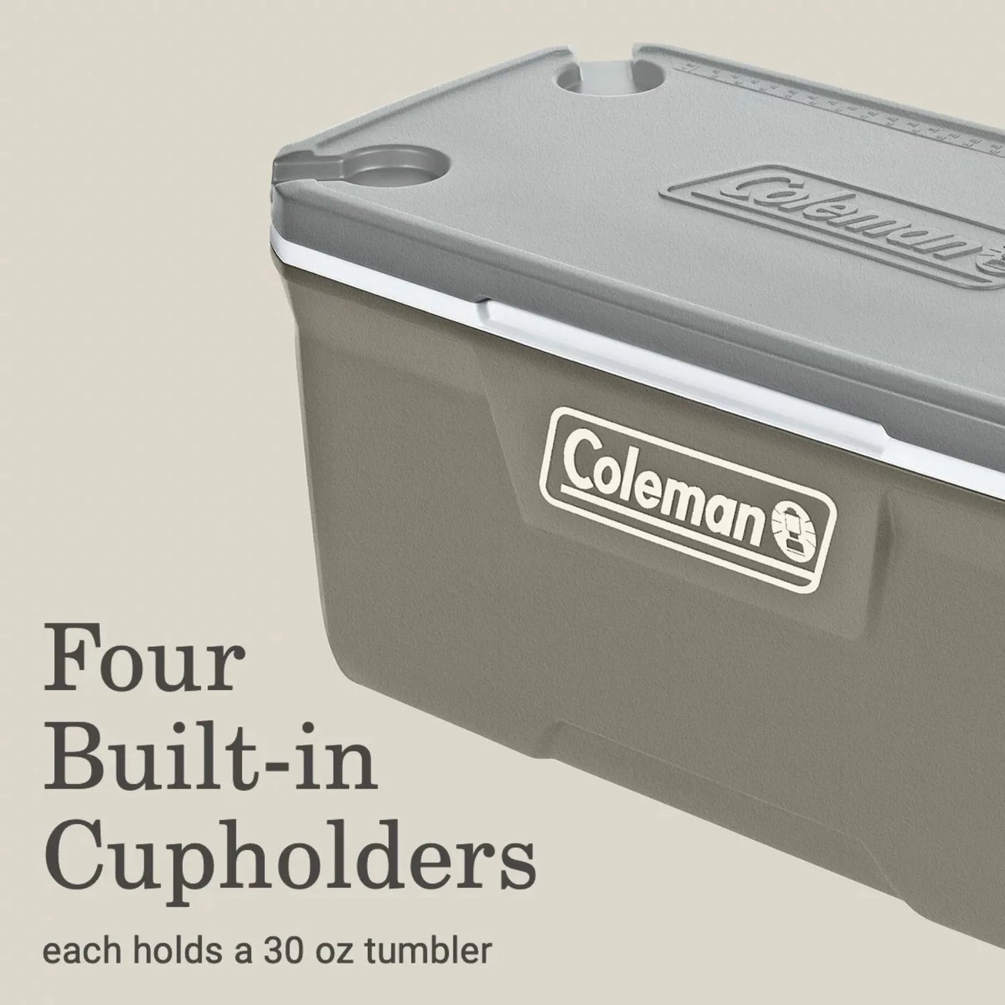 Coleman 316 Series 120QT Hard Chest Cooler, Silver Ash