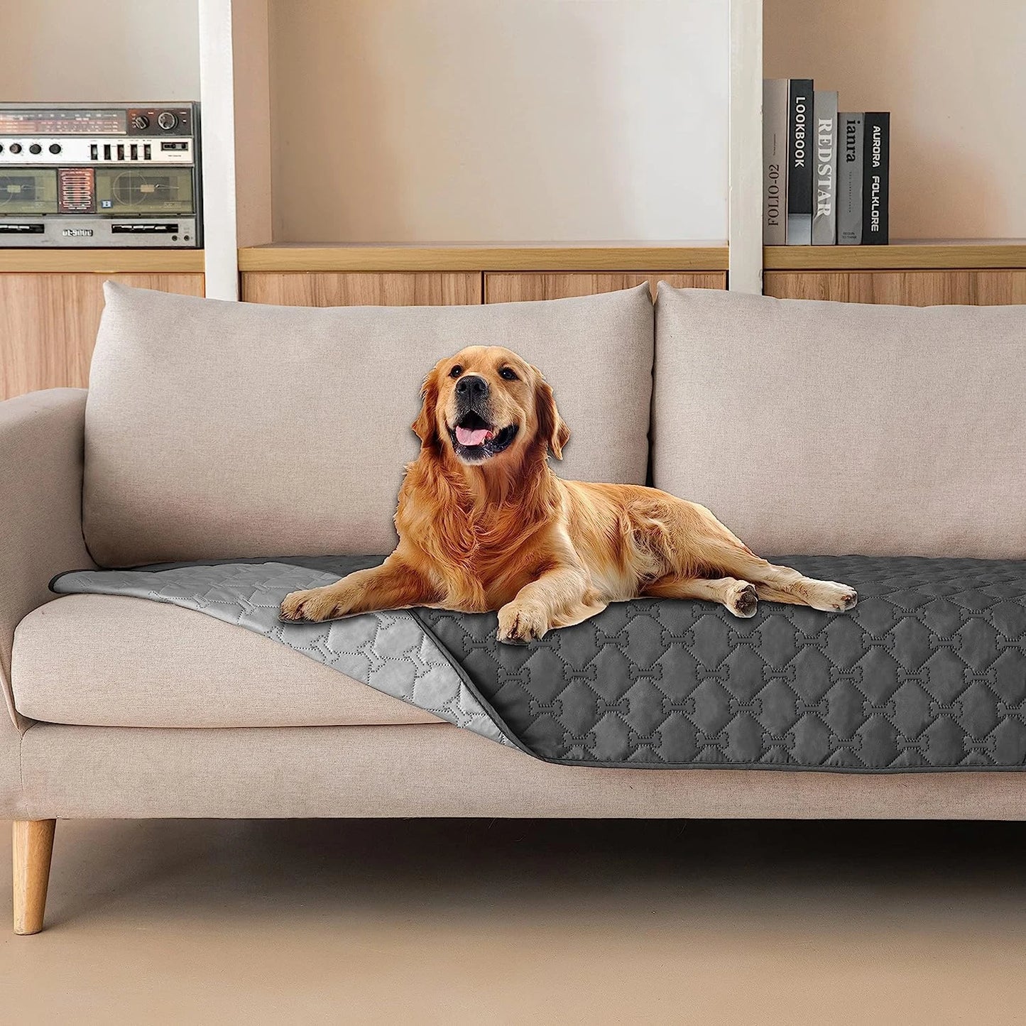 Extra Large, Reversible, 100% Waterproof Pet Blanket / Bed