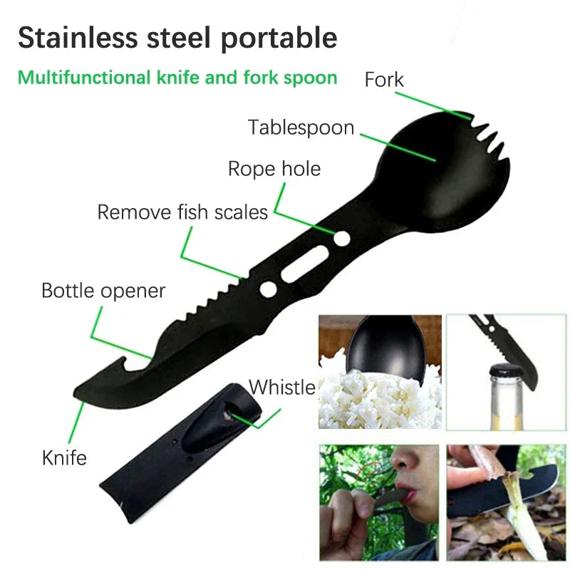 Camping Outdoor Stainless Steel Cutlery Set