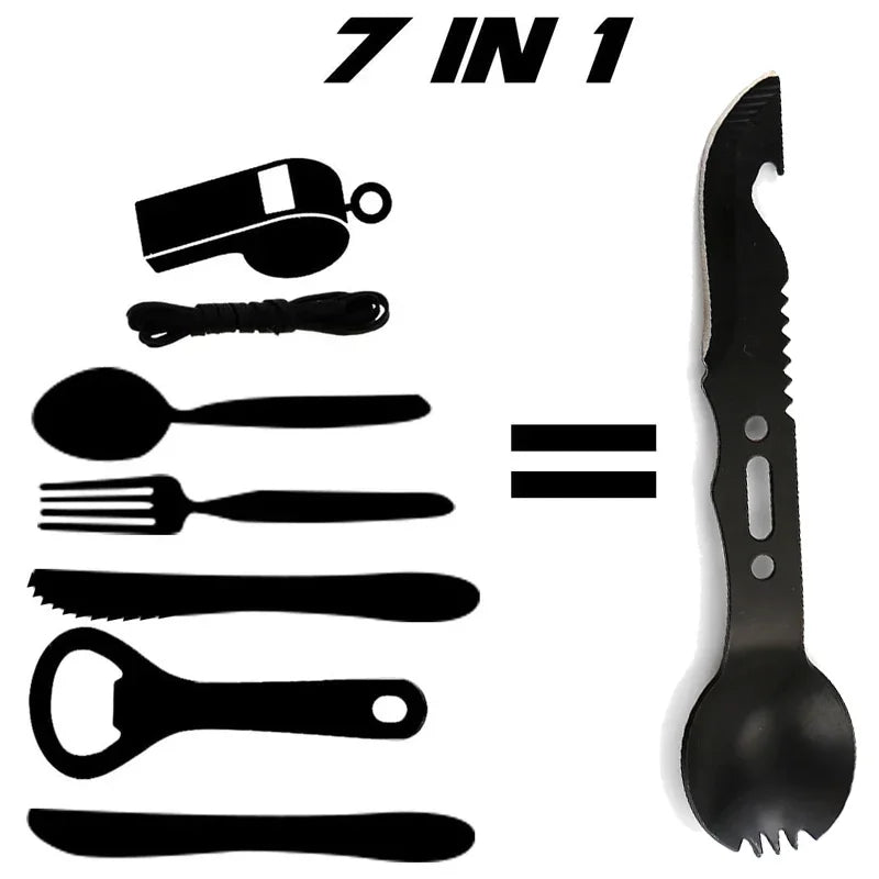Camping Outdoor Stainless Steel Cutlery Set