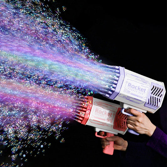 Kid's Handheld Bubble Machine - Automatic Blower With Lights